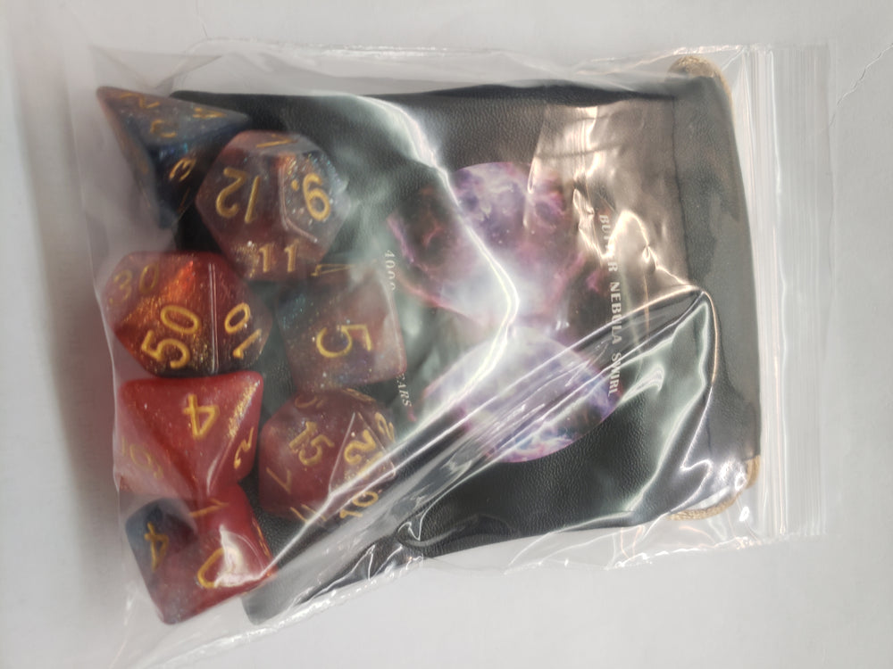 Dice:  Galaxy 7pc polyhedral set