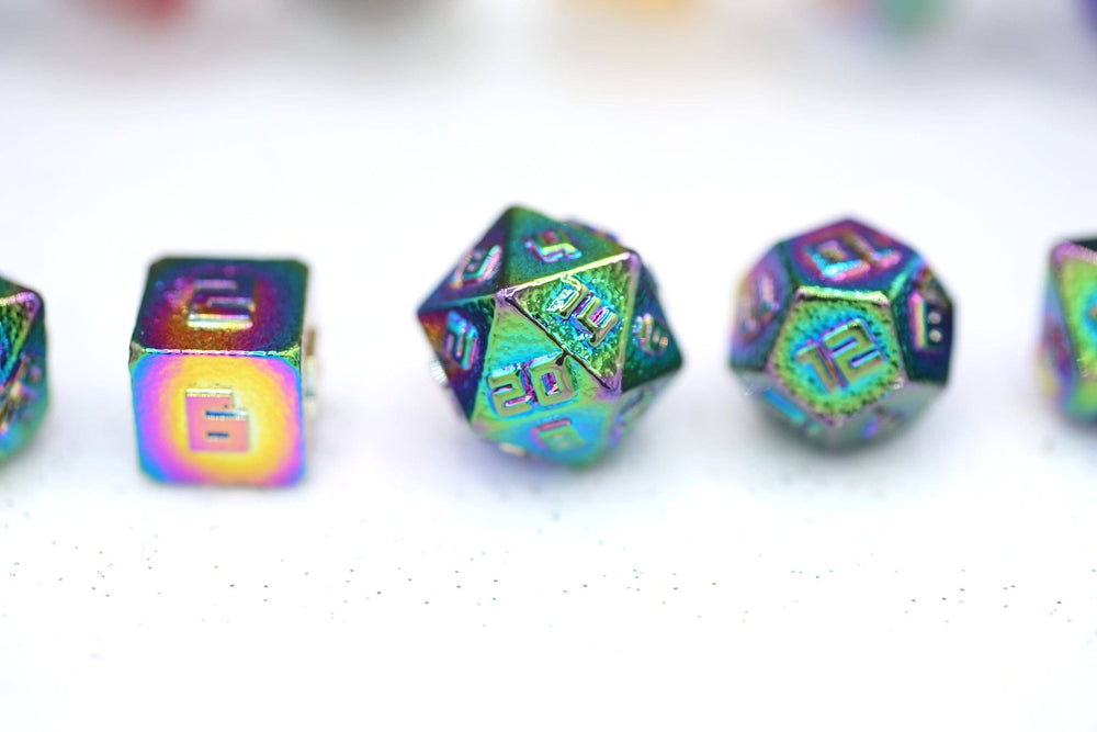 Hymgho 10MM Mini RPG Dice Set - Rainbow
