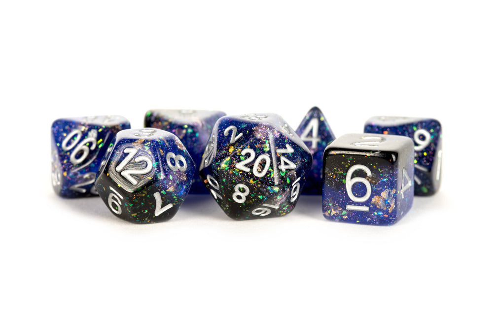 Eternal Resin Polyhedral Dice - Blue/Black (632)