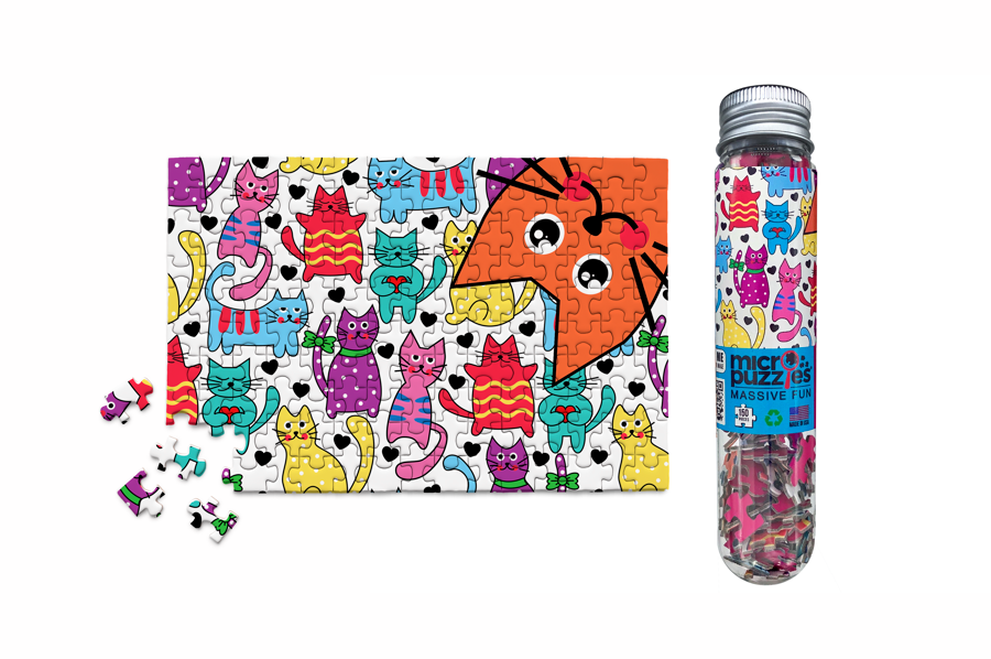 21 Cats and Bob MicroPuzzle - Mini Jigsaw Puzzle
