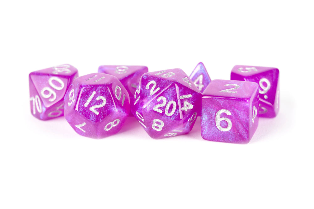 Stardust Acrylic Polyhedral Dice Set Purple 179