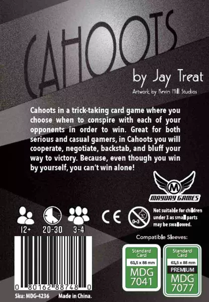 Cahoots! A Game of "Co-opetition" for 3-4 Players