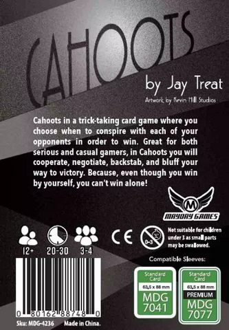Cahoots! A Game of "Co-opetition" for 3-4 Players