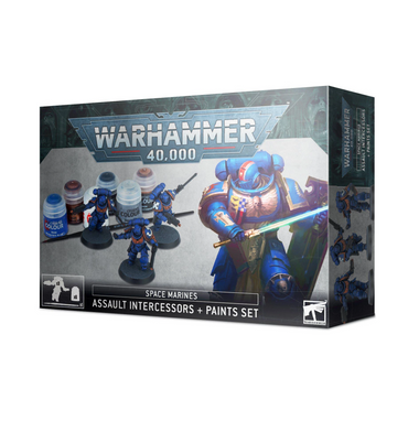 Warhammer 40k - Space Marines - Assault Intercessors and Paints Set (60-11)