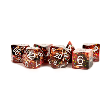 Eternal Resin Polyhedral Dice Set - Eternal Fire (631)