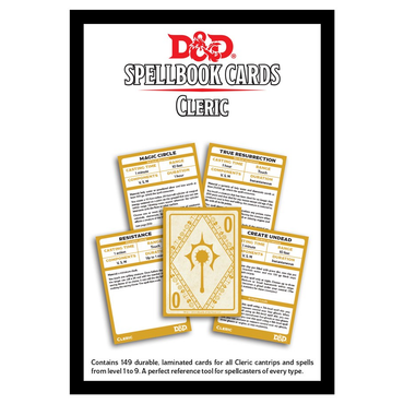 D&D Spellbook Cards: Cleric Deck (149 Cards)