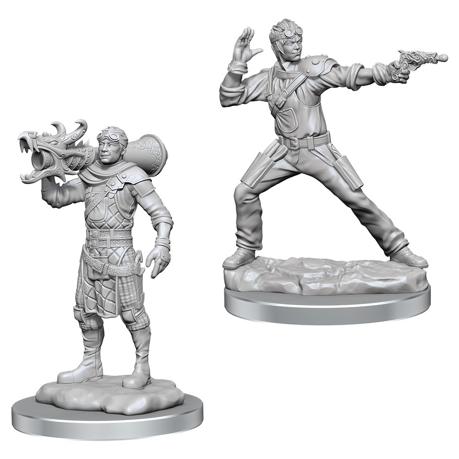 D&D Nolzur's Miniature: Human Artificer & Apprentice