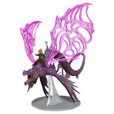 D&D Icons of the Realms Miniature: Spelljammer Adult Solar Dragon and Prince Xeleth
